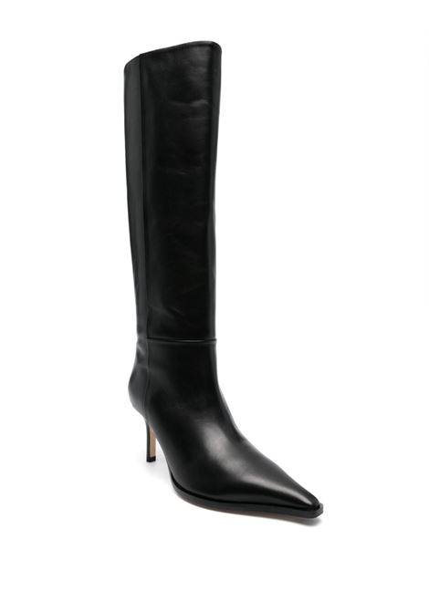 stivali tula donna neri in pelle AEYDE | A11-KB-TULP75ST95-FW24-800-001BLACK