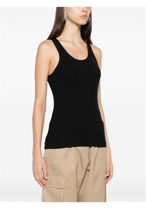 top rib logo donna nera in cotone COPERNI | COPJS12F5006BLK
