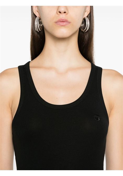 top rib logo donna nera in cotone COPERNI | COPJS12F5006BLK