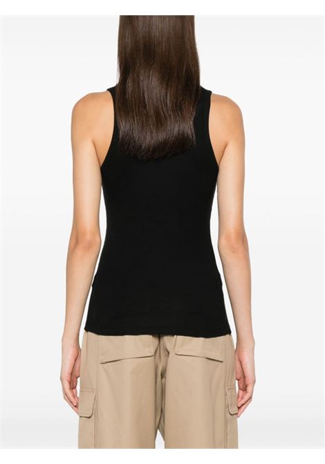 top rib logo donna nera in cotone COPERNI | COPJS12F5006BLK