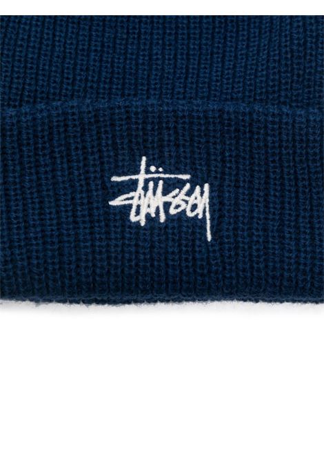 cappello basic cuff beanie uomo blu  in acrilico STÜSSY | 13210192108