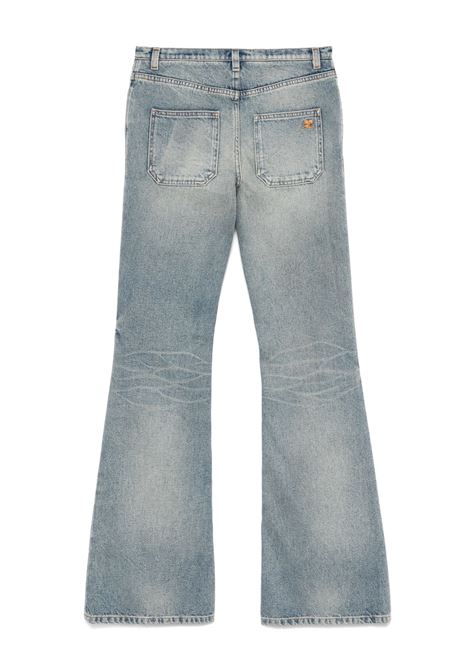 jenas 70's  bootcut donna blu in cotone COURRÈGES | 324DPA221DE00337052