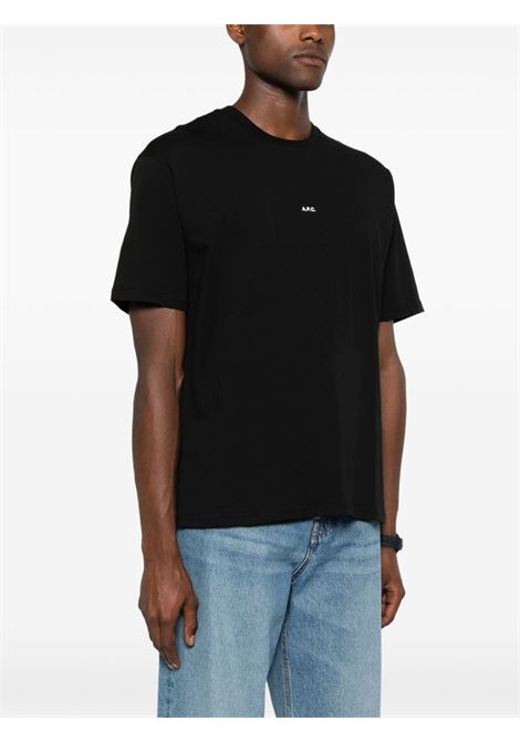 t-shirt boxy micro logo uomo nera APC | COHBW-H26386TZC