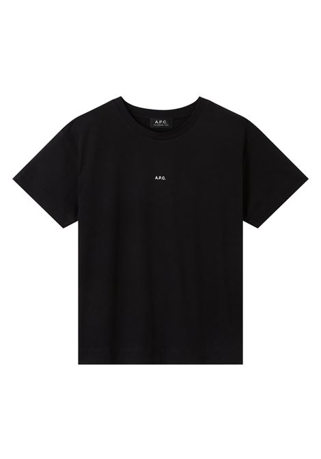 t-shirt boxy micro logo uomo nera APC | COHBW-H26386TZC