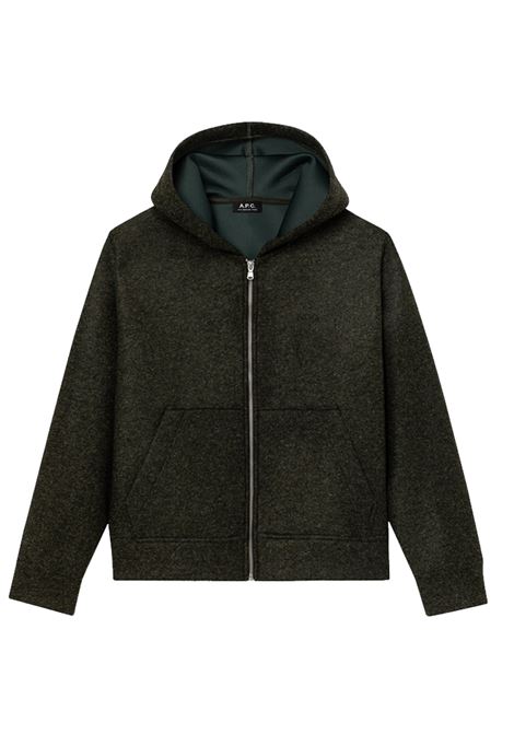 felpa alvin unisex verde scuro APC | PSAFU-M27993KAF