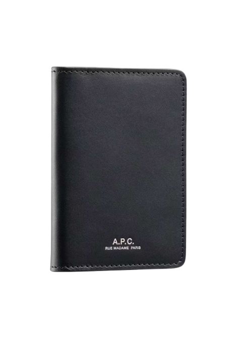 portacarte stefan unisex nero APC | PXAWV-H63158LZZ