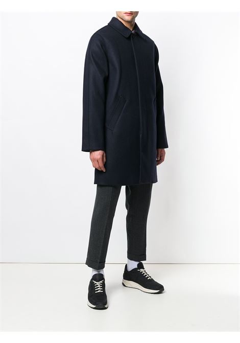 cappotto mac auster uomo navy APC | WOZAA-H01299PIA