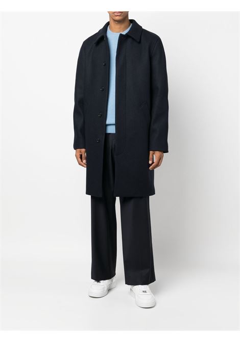 cappotto mac auster uomo navy APC | WOZAA-H01299PIA