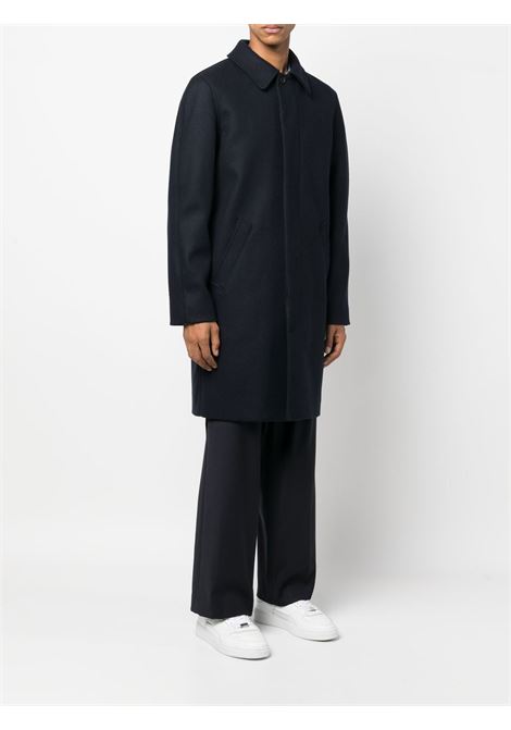 cappotto mac auster uomo navy APC | WOZAA-H01299PIA