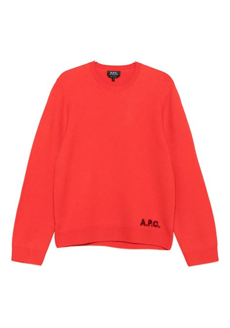 maglione edward uomo rosso corallo APC | WVBDK-H23059GAA