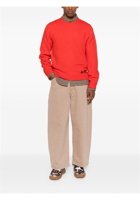 maglione edward uomo rosso corallo APC | WVBDK-H23059GAA