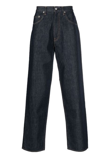pataloni hard twist denim wide uomo indigo AURALEE | A00P03DMINDIGO