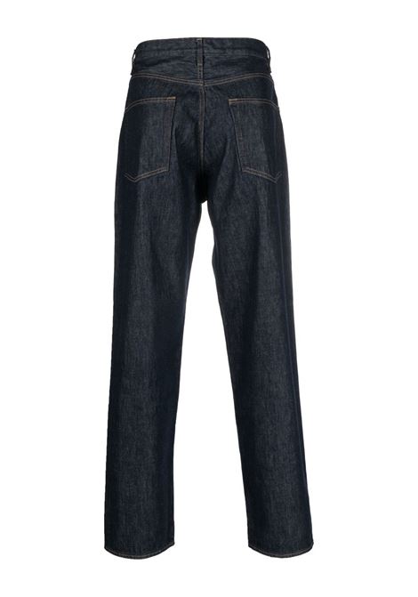 pataloni hard twist denim wide uomo indigo AURALEE | A00P03DMINDIGO