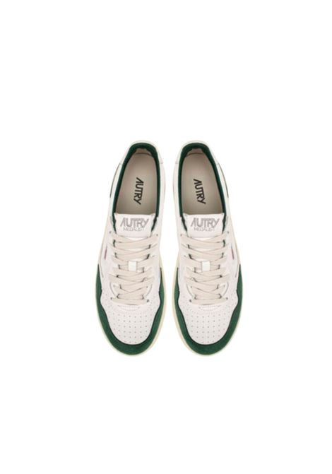 sneakers medalist low aulm gs42 uomo bianche e verdi AUTRY | AULMGS42
