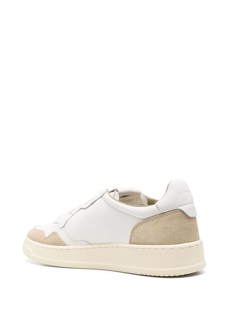 sneakers medalist low aulm gs44 uomo bianche e beige chiaro AUTRY | AULMGS44