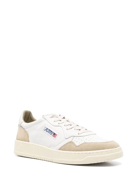 sneakers medalist low aulm gs44 uomo bianche e beige chiaro AUTRY | AULMGS44