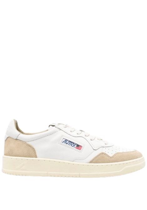 sneakers medalist low aulm gs44 uomo bianche e beige chiaro AUTRY | AULMGS44