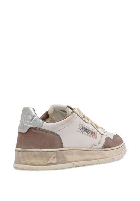 sneakers medalist low super vintage avlm ls09 uomo bianche e marroni AUTRY | AVLMLS09