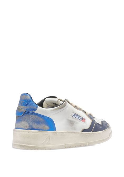 sneakers medalist low super vintage avlm sv55 uomo bianche e blue AUTRY | AVLMSV55
