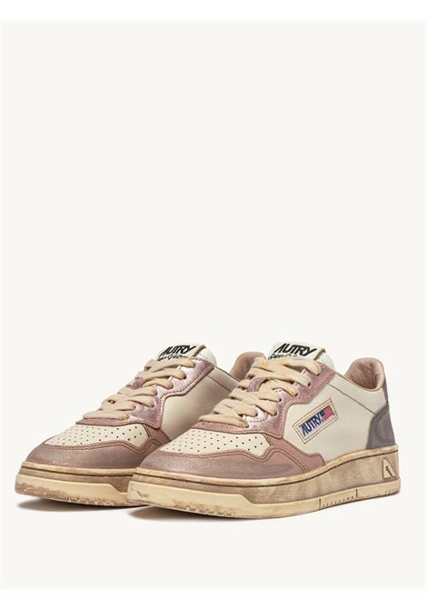 sneakers medalist low super vintage avlwmt06 donna bianche e rosa AUTRY | AVLWMT06