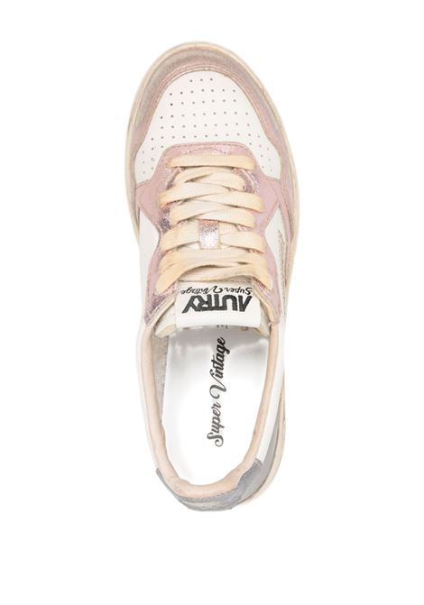 sneakers medalist low super vintage avlwmt06 donna bianche e rosa AUTRY | AVLWMT06