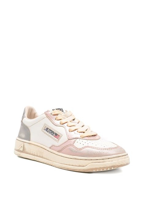 sneakers medalist low super vintage avlwmt06 donna bianche e rosa AUTRY | AVLWMT06