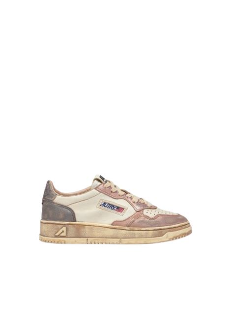 sneakers medalist low super vintage avlwmt06 donna bianche e rosa AUTRY | AVLWMT06