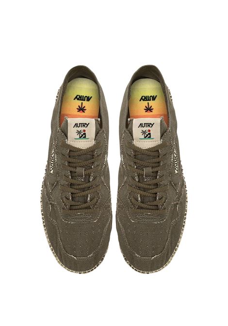 sneakers espadrillas sandy uomo verde militare AUTRY | ESLMCV04