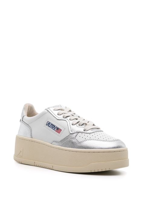 sneakers medalist ptl wwn18 donna bianche e argento AUTRY | PTLWWB18