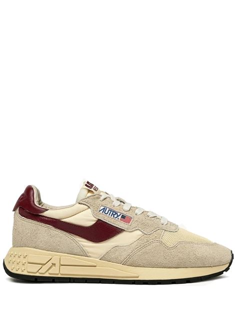 sneakers reelwind low wwlm ut25 uomo ecru e borgogna AUTRY | WWLMUT25