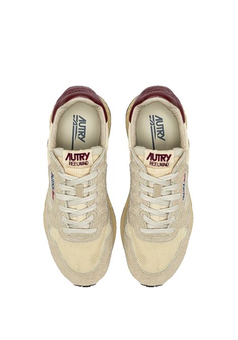 sneakers reelwind low wwlm ut25 uomo ecru e borgogna AUTRY | WWLMUT25