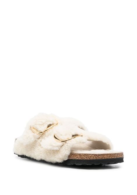 sandali arizona big buckle shearling teddy donna guscio d'uovo BIRKENSTOCK | 1023130EGGSHELL