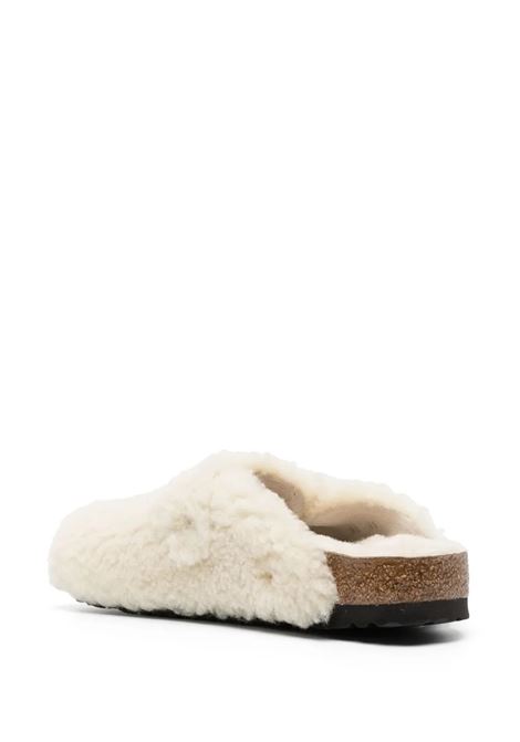 mules boston big buckle shearling teddy donna guscio d'uovo BIRKENSTOCK | 1025664EGGSHELL