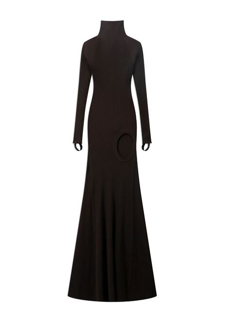 abito lungo leg cut-out donna marrone COPERNI | COPML155Y301BRW
