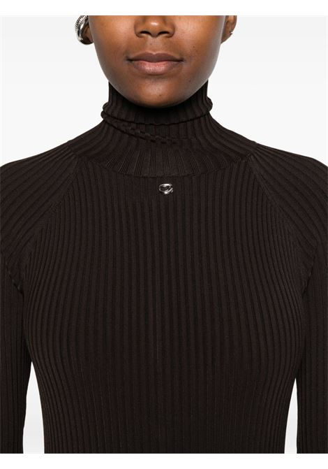 abito lungo leg cut-out donna marrone COPERNI | COPML155Y301BRW