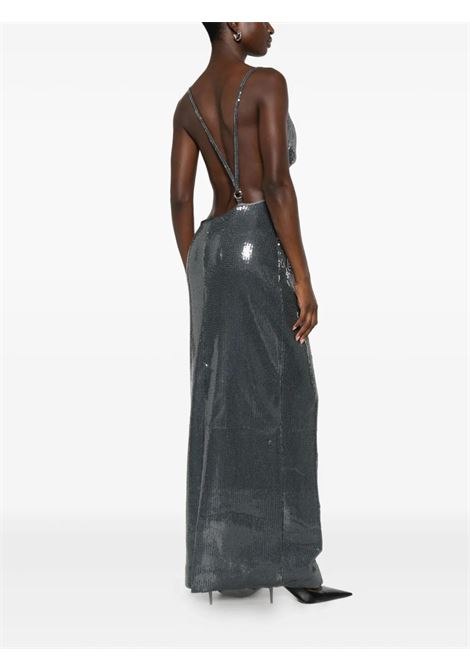 abito lungo logo dress donna grigio COPERNI | COPR205F3051GRY
