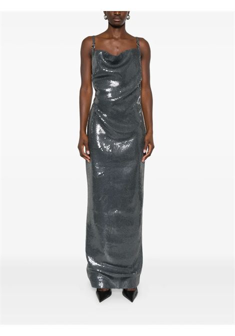 abito lungo logo dress donna grigio COPERNI | COPR205F3051GRY