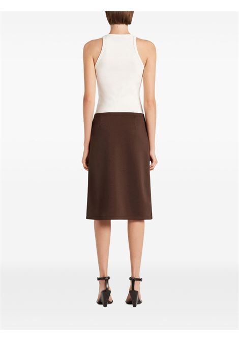 tank top buckle 90's rib woman bianco COURRÈGES | 325JDE142JS01940001