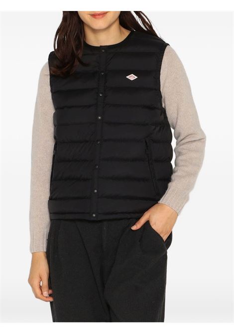 gilet inner down crewneck donna nero DANTON | DT-A0002BLACK