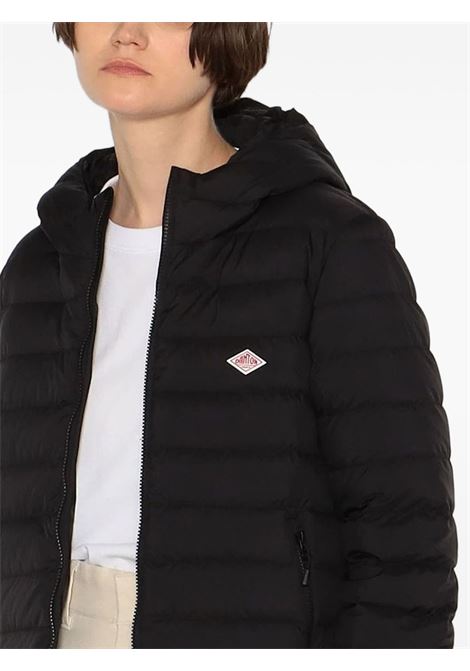 giacca middle down hooded donna nera DANTON | DT-A0563BLACK