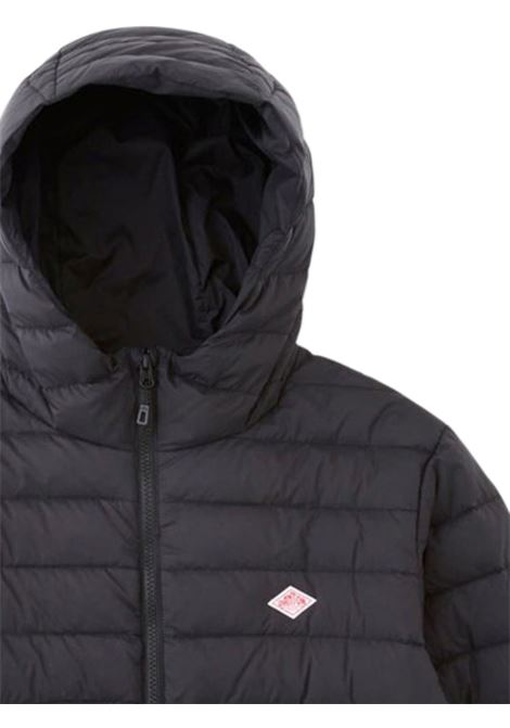 giacca middle down hooded uomo nera DANTON | DT-A0564BLACK