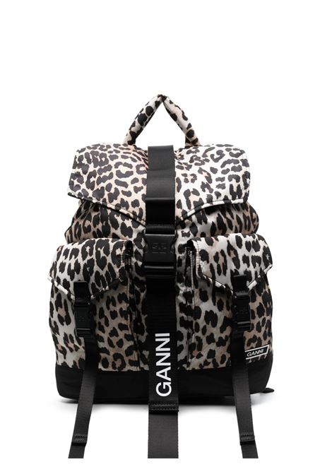 zaino tech donna leopard print GANNI | A4757943