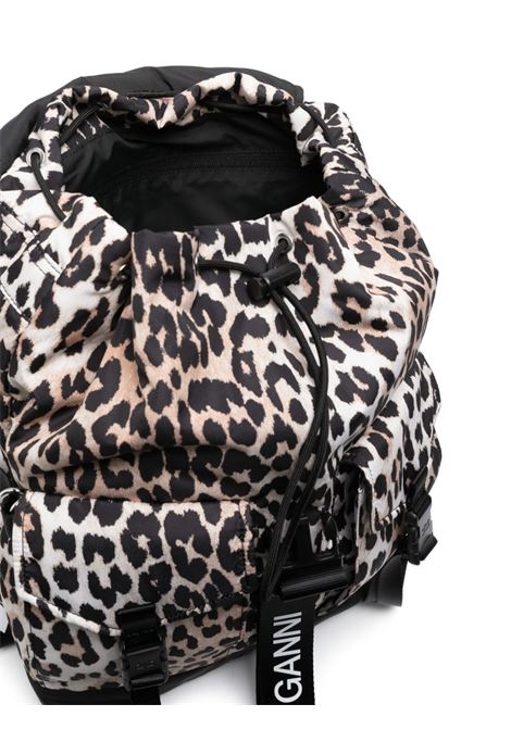 zaino tech donna leopard print GANNI | A4757943