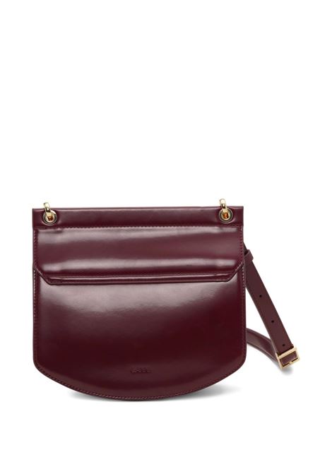 borsa apo-g small chain donna borgogna GANNI | A6744730