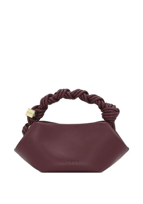 ganni bou bag mini donna borgogna GANNI | A6947436
