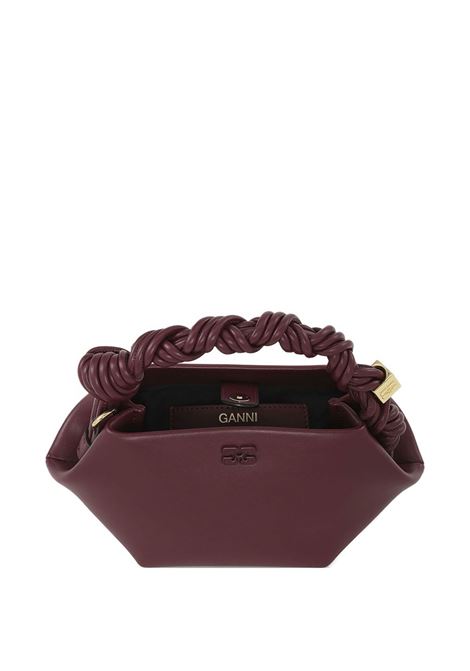 ganni bou bag mini donna borgogna GANNI | A6947436