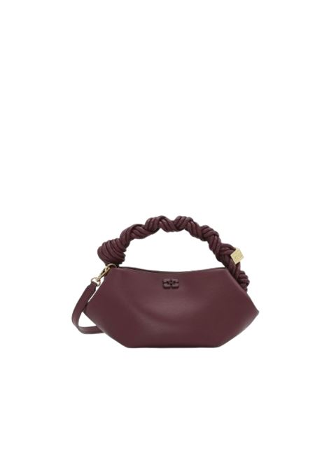 ganni bou bag mini donna borgogna GANNI | A6947436