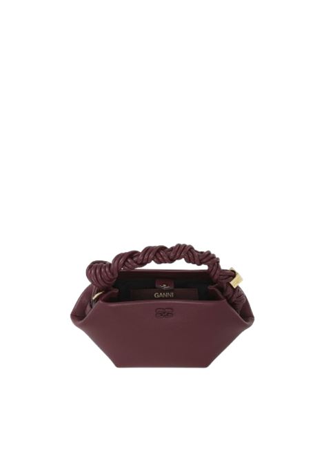 ganni bou bag mini donna borgogna GANNI | A6947436