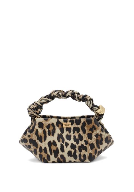 ganni bou bag mini donna leopard print GANNI | A6948943