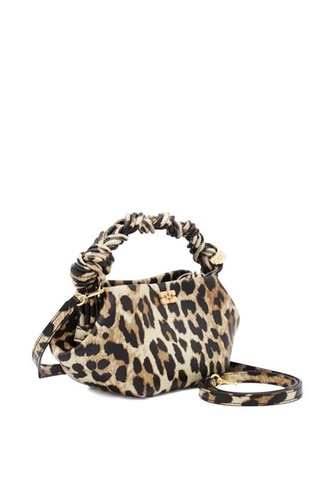 ganni bou bag mini donna leopard print GANNI | A6948943